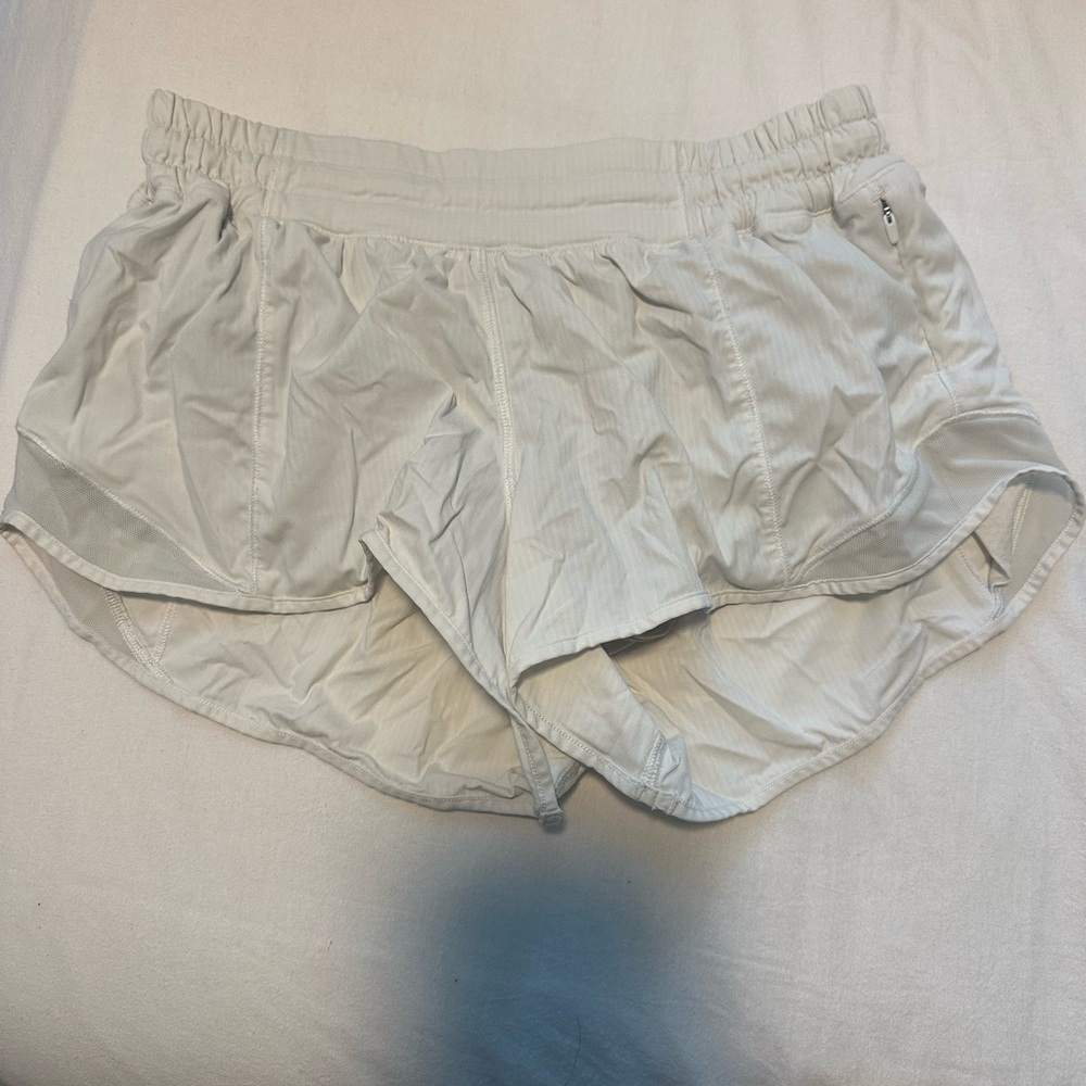 Lululemon Athletica White Athletic Shorts